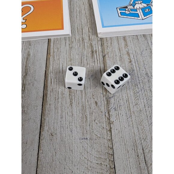 Vintage 2016 Monopoly Replacement Cards Chance Community Chest Dice 2 Die - Picture 4 of 6